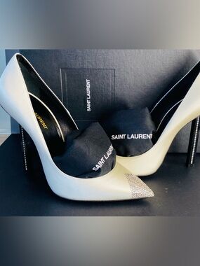 Saint Laurent Tower 110 Heels Brand New w Everything. Incl Cert of Authenticity